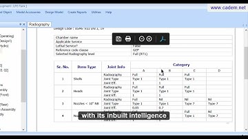PV-01 - Pressure Vessel Design (Continued) using CademPVD Software - ( Short Version | PV01 )