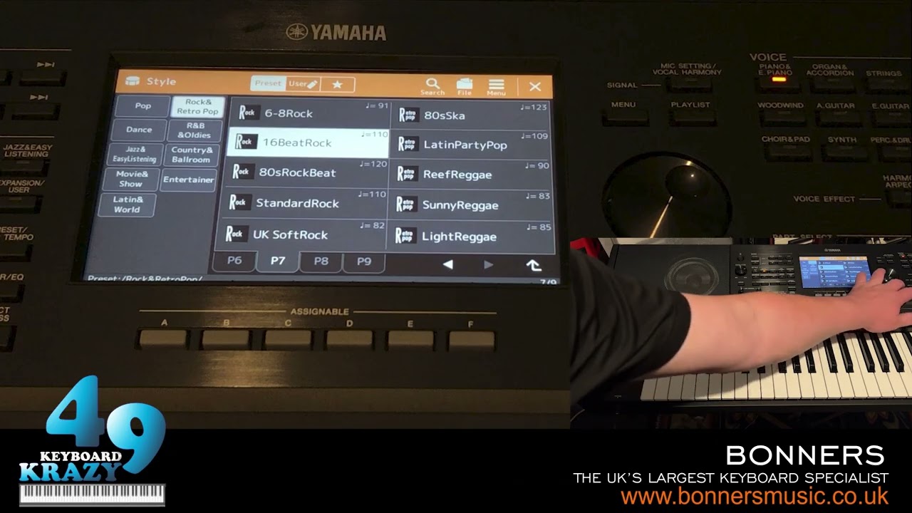 Yamaha PCR-800 Keyboard 16 Sounds & Features - YouTube