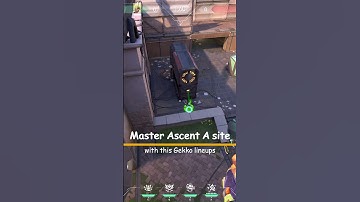 Master Ascent A site with this Gekko Lineup #valorant #valorantlineups #valorantshorts #lineupguru