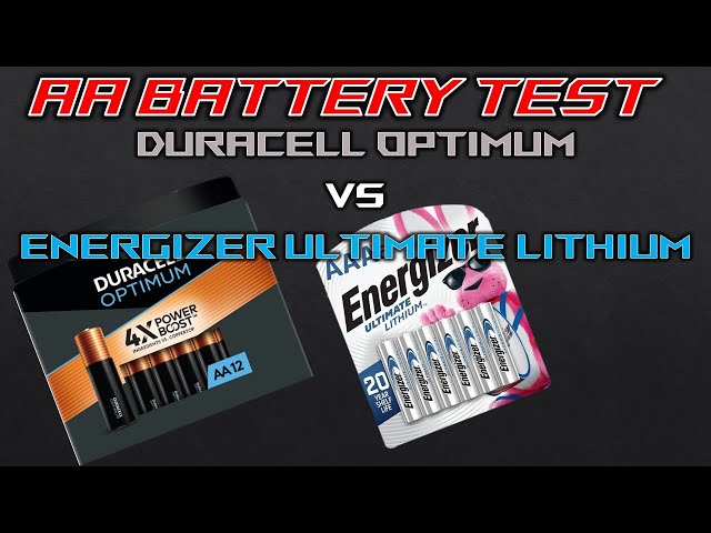 Battery Test:  Energizer Ultimate Lithium vs. Duracell Optimum (AA)