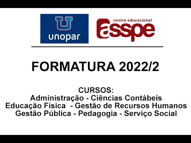 Eventos - Formatura Unopar Agosto 2022 