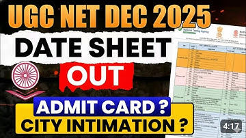 UGC NET Exam Schedule 2025 Out | UGC NET Dec 2025 Subject Wise Exam Date | UGC NET Exam Date 2025