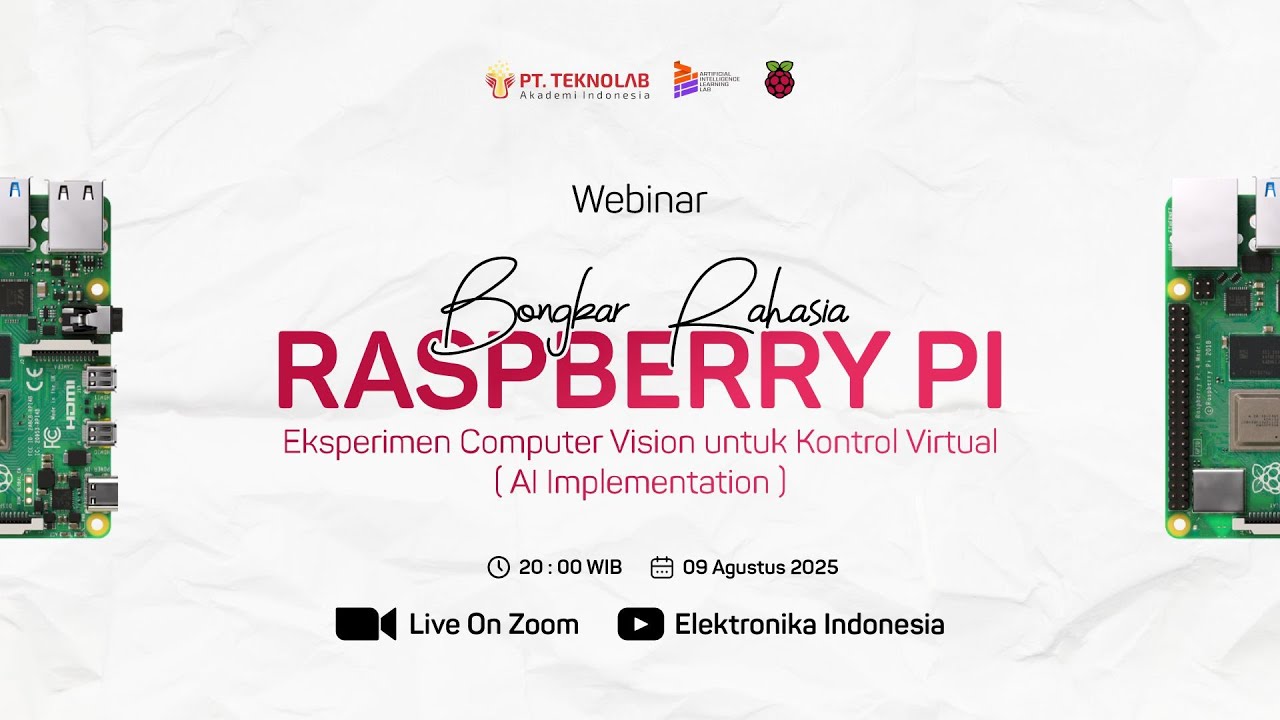 jual raspberry pi computer vision programming design... Webinar Bongkar Rahasia Raspberry Pi - Eksperimen Computer Vision untuk ...