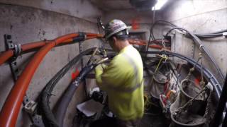 Underground power line splice. Lead to JCN