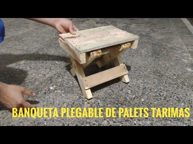 Taburete o Banquito Plegable de Madera Muy Bonito - Tutorial de Carpintería  