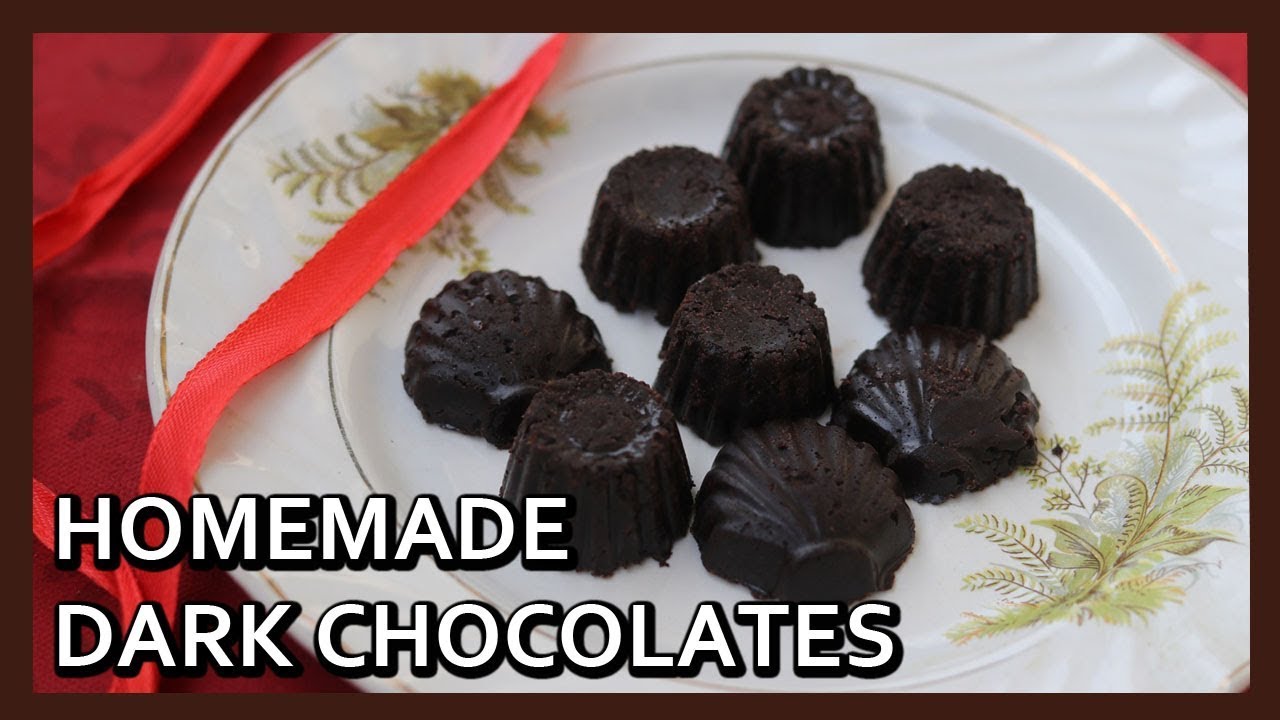 Homemade Dark Chocolate Recipe using Cocoa Powder | Healthy Kadai