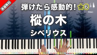 「樅の木」シベリウス【弾けたら感動的！動画で分かるピアノの弾き方】☆6 楽譜無料