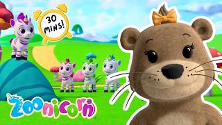 T.E.A.M: Together Everyone Achieves More 💖 30-Min Compilation | Zoonicorn | Cartoon for Kids