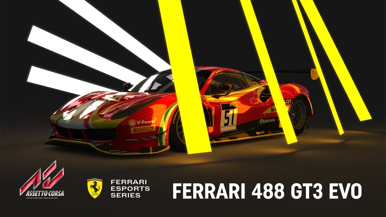 Assetto Corsa: Ferrari 488 Gt3 Evo (Free Dlc From Ferrari Esports Series) -  Youtube