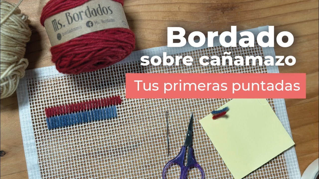 Todo lo que necesitás saber del Bordado sobre Cañamazo