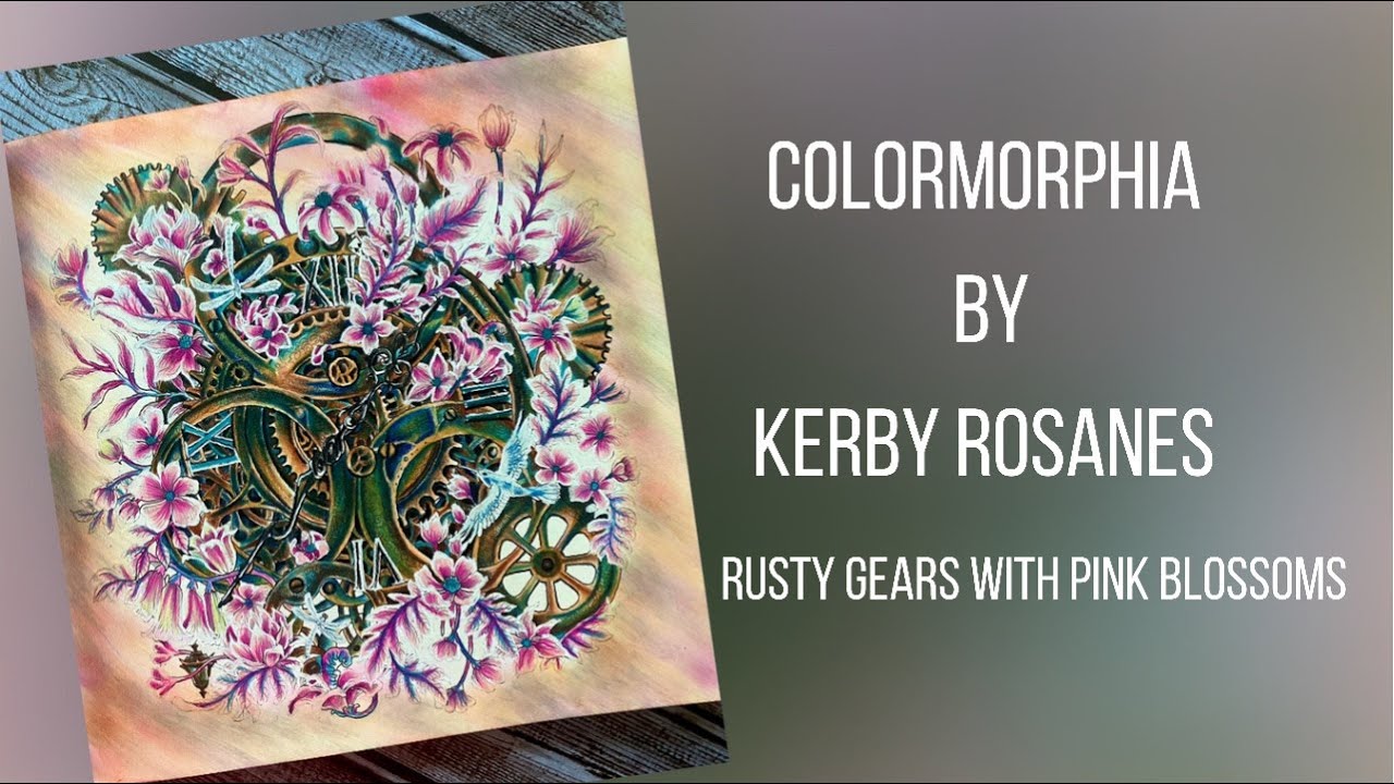 EASY COLORING OF METAL (RUSTY) GEARS|KIDS INK PAD BACKGROUND|COLORMORPHIA|KERBY ROSANES