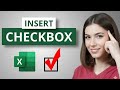 How to Insert Checkbox in Excel (Magic shortcut)