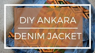 Ankara Denim Jacket | No Sew Fabric Jacket
