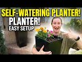 Garvee 22.5" Tall Planters Set of 2, Outdoor&Indoor Black Planter Pots, High Front Porch Planter Pot