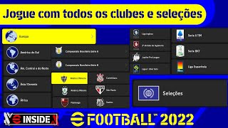 Jogue com TODOS os clubes e seleções do eFootball 2022 | Xbox, PlayStation e PC