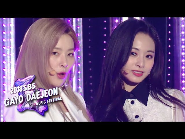 Red Velvet + TWICE - Dreams Come True [2018 SBS Gayo Daejeon Music Festival] class=