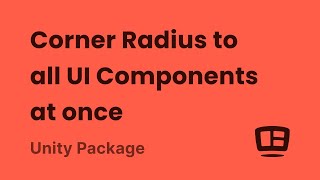 Changing Corner Radius to all components at once