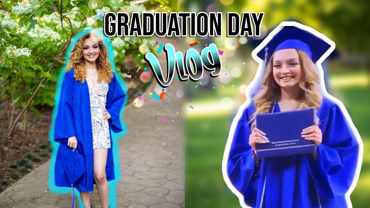 High school graduation day Vlog + grwm - YouTube