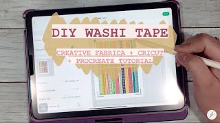 How to Create Printable Washi Tape in Procreate // featuring @creativefabrica