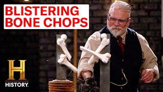 TOP 5 DREADED BONE CHOP TESTS! | Forged in Fire | History