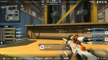 NiKo with an incredible ACE | MouseSports vs NiP | ECS Season 2