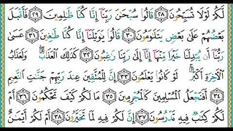 68 سورة القلم || الشيخ أيمن رشدي سويد❤️