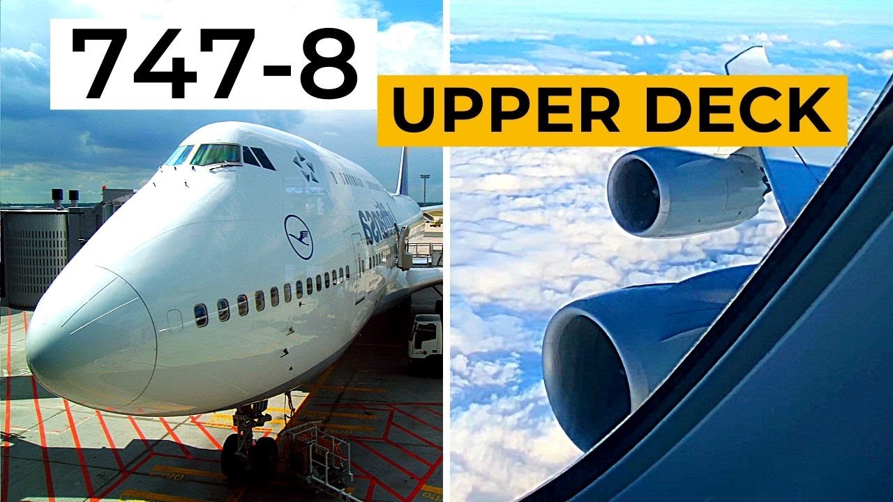 New 747-8 UPPER DECK Lufthansa Business Class Frankfurt to Mexico ✈ TRIP REPORT
