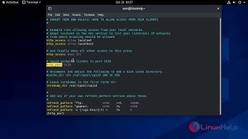 How to install and configure squid proxy server on CentOS 8.1