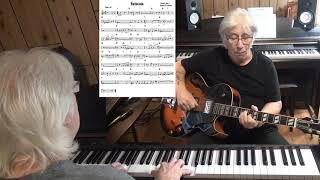 Bermuda - Jazz guitar &amp; piano cover ( The Bell Sisters )