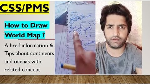 World Map || How to draw and why? | Lect by sir Bilal Pasha  || CSS/PMS