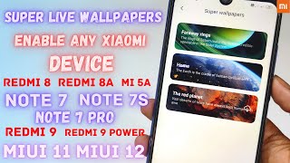 Enable MIUI 12 Super Live Wallpapers in any Redmi & Poco Devices | Install any Xiaomi Device.MIUI 12 screenshot 4