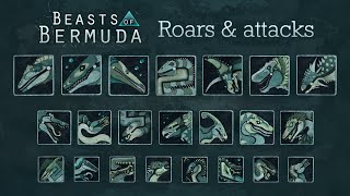 All Roars and Attack Sounds of Beasts of Bermuda Dinosaurs