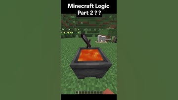 Minecraft LOGIC?? Part 2 💀💀  #minecraft  #shorts
