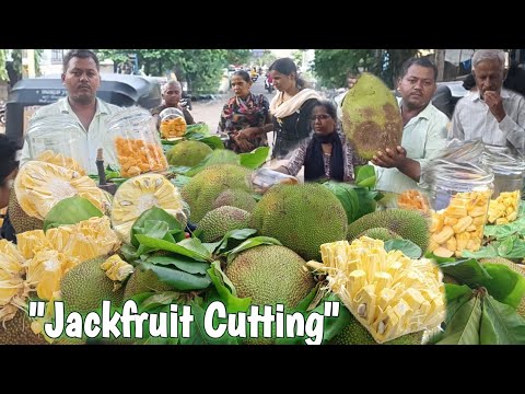 Jackfruit Cutting|Fanas|Nashik Food|Nashik Street Food|Ashok Baste ...