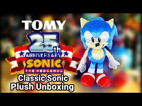 Tomy Sonic 25th Anniversary Classic Sonic Plush Unboxing Youtube