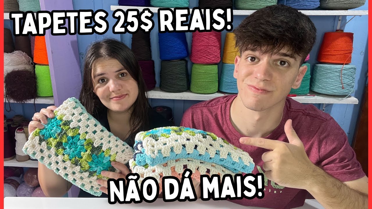 TAPETES DE CROCHÊ POR 25$ REAIS NÃO DÁ MAIS!😳 Reajustei o valor e expliquei o motivo!