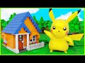 POKEMON Pikachu Displays How to Build a Lego Lodge House - Inspirational DIY Animation