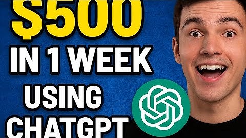 💰 “How I Made $500 in 1 Week Using ChatGPT (NO Experience!)”