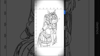 Graphing Daiwa Scarlet on Desmos #daiwascarlet #umamusume #desmosart #desmos #anime #maths #art
