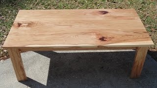Scrapwood Coffee Table Build I BBQ and smoke a lot of food, And this means I usually have a decent supply of hickory on hand. I decided this time, to do
