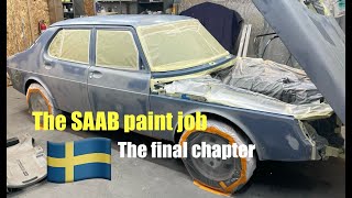 Painting the 1984 Saab 900 turbo single stage final episode