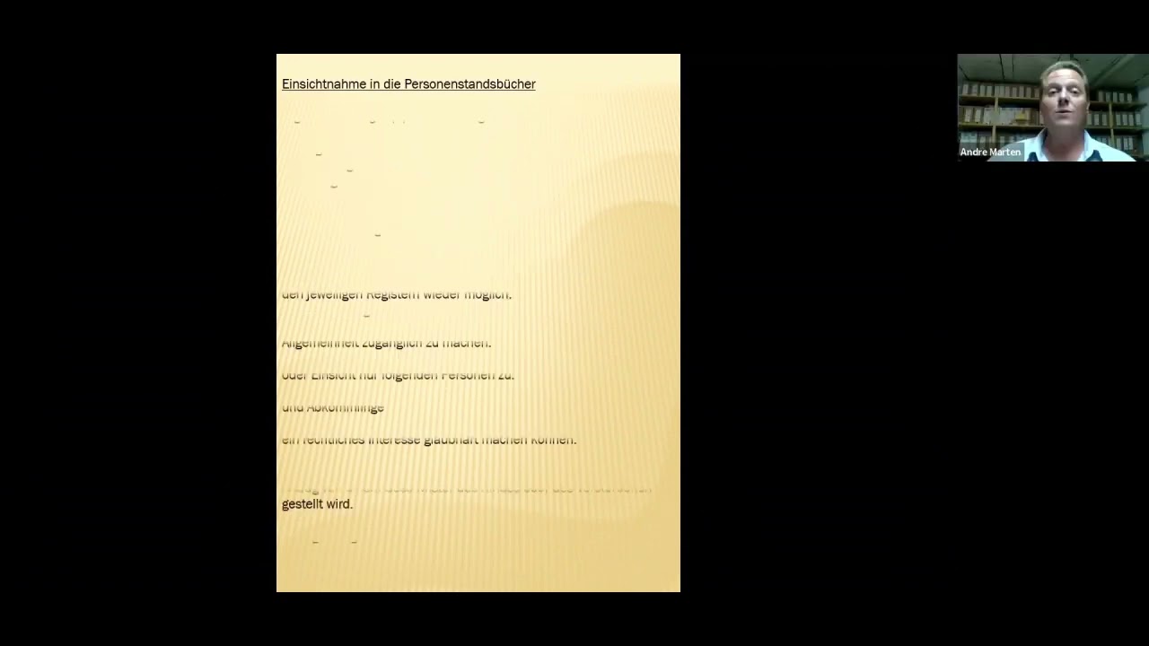 Familienforschung im Standesamt