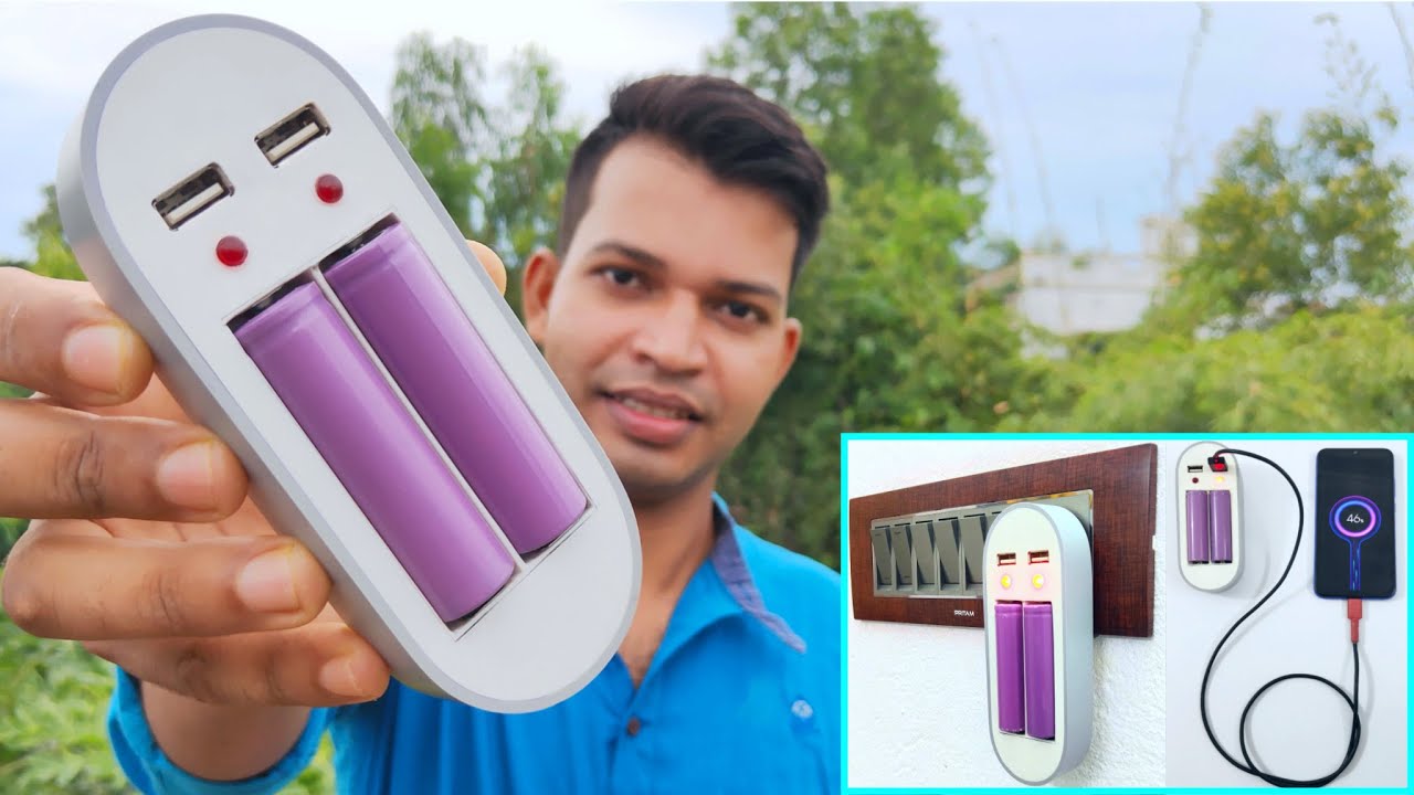 How To Make Lithium ion Battery Charger || With Power Bank - YouTube