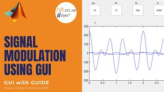 Signal Modulation Using GUI | GUIDE | @MATLABHelper