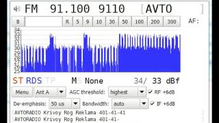 Tropo 91.1 Mhz - Avtoradio - Kryvyi Rih - Ukraine 201 Km Rds