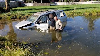 Bend man arrested on DUII charges after crashing into pond