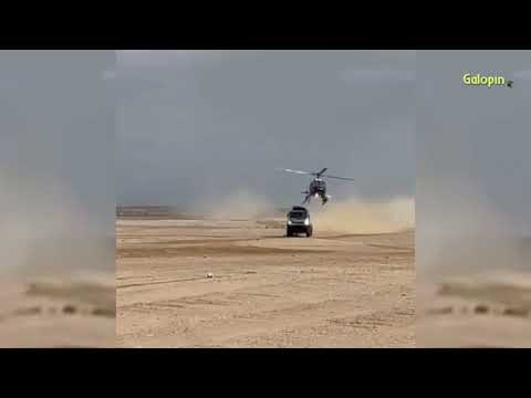 Camión Kamaz CHOCA contra helicóptero. Dakar 2021