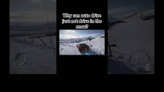 In Forza horizon 6 why can auto drive just not drive in the snow