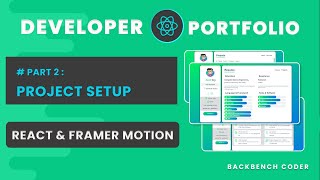 🔵 Developer Portfolio Website using React, -- #PART 2-Project setup and base layout
