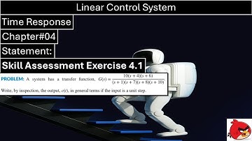 Linear Control System | Chapter#04 | Skill Assessment Exercise#4.1  | Time Response | Wisely